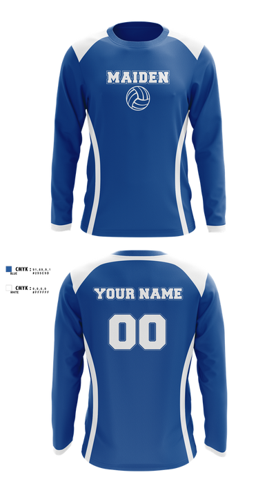 Maiden Volleyball Long Sleeve Performance Shirt 3