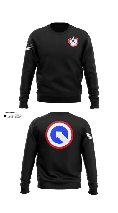 1st Theater Sustainment Command 40701813 Crew Neck Sweatshirt - 201