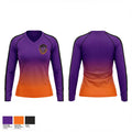 West Orlando Jags Jakkboyz 77120433 Women's Long Sleeve V-neck Shirt - 1