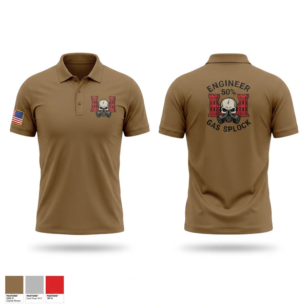 Short Sleeve Performance Polo, 668th EN CO C2CRE, Army, Teamtime, Team time, sublimation, custom sports apparel, team uniforms, spirit wear, spiritwear, sports uniforms, custom shirts, team store, custom team store, fundraiser sports, apparel fundraiser