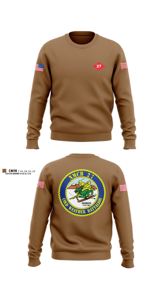 Crew Neck Sweatshirt, NMCB  27, Navy, Teamtime, Team time, sublimation, custom sports apparel, team uniforms, spirit wear, spiritwear, sports uniforms, custom shirts, team store, custom team store, fundraiser sports, apparel fundraiser