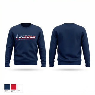 Crew Neck Sweatshirt, Freedom Fastpitch, Softball, Teamtime, Team time, sublimation, custom sports apparel, team uniforms, spirit wear, spiritwear, sports uniforms, custom shirts, team store, custom team store, fundraiser sports, apparel fundraiser