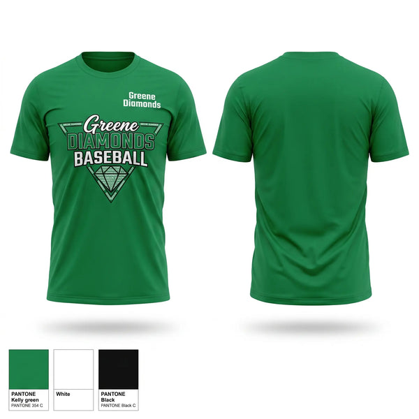 Short Sleeve Performance Shirt, Greene Diamonds, Softball, Teamtime, Team time, sublimation, custom sports apparel, team uniforms, spirit wear, spiritwear, sports uniforms, custom shirts, team store, custom team store, fundraiser sports, apparel fundraiser