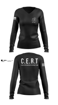 CERT: Corrections Emergency Response Team Women's Long Sleeve V-neck Shirt - 6