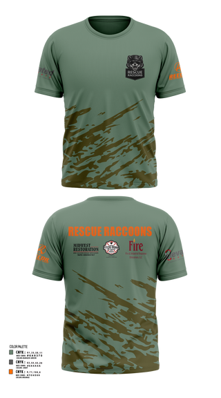 Short Sleeve Performance Shirt, Rescue Raccoons, Fire Department, Teamtime, Team time, sublimation, custom sports apparel, team uniforms, spirit wear, spiritwear, sports uniforms, custom shirts, team store, custom team store, fundraiser sports, apparel fundraiser