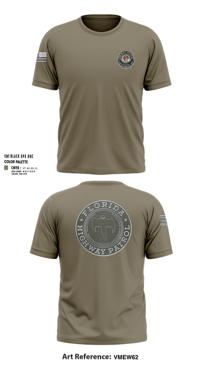 Florida Highway Patrol 5155523 Short Sleeve Performance Shirt - 101