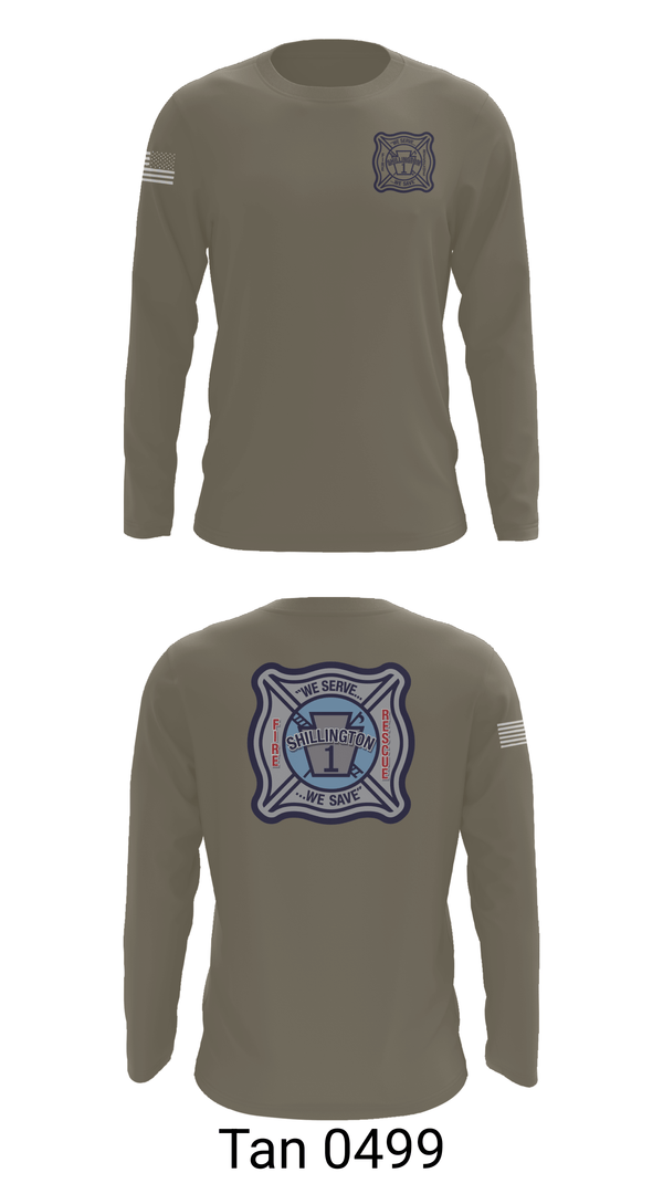 Long Sleeve Performance Shirt, SHILLINGTON FIRE DEPARTMENT, Fire Department, Teamtime, Team time, sublimation, custom sports apparel, team uniforms, spirit wear, spiritwear, sports uniforms, custom shirts, team store, custom team store, fundraiser sports, apparel fundraiser
