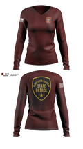 Minnesota State Patrol Women's Long Sleeve V-neck Shirt - 11