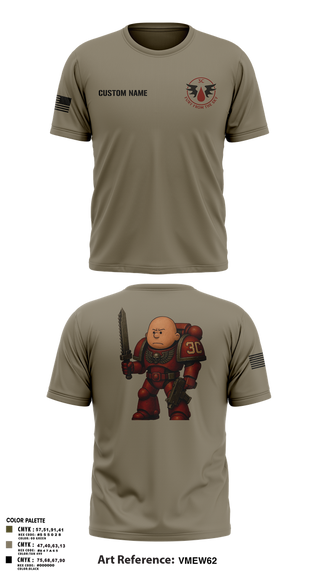 Old School Cotton Feel Shirt, CCo, 1-508PIR (OG), Army, Teamtime, Team time, sublimation, custom sports apparel, team uniforms, spirit wear, spiritwear, sports uniforms, custom shirts, team store, custom team store, fundraiser sports, apparel fundraiser