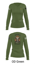 1500 QM Co 49393659 Women's Long Sleeve V-neck Shirt - 57