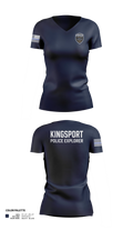 Kingsport Police Explorer Post Women's Short Sleeve V-neck Shirt - 22