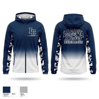 Windbreaker, La Cueva Bears, Cheer, Teamtime, Team time, sublimation, custom sports apparel, team uniforms, spirit wear, spiritwear, sports uniforms, custom shirts, team store, custom team store, fundraiser sports, apparel fundraiser