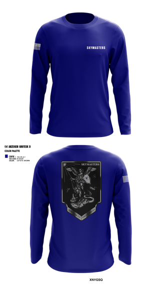 Long Sleeve Performance Shirt, 1-222 Aviaition Regiment, Army, Teamtime, Team time, sublimation, custom sports apparel, team uniforms, spirit wear, spiritwear, sports uniforms, custom shirts, team store, custom team store, fundraiser sports, apparel fundraiser
