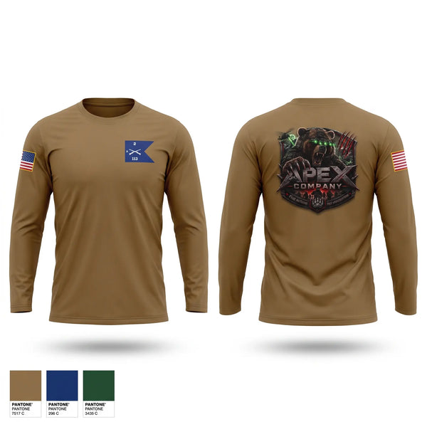 Long Sleeve Performance Shirt, A co 2/113th IN, National Guard, Teamtime, Team time, sublimation, custom sports apparel, team uniforms, spirit wear, spiritwear, sports uniforms, custom shirts, team store, custom team store, fundraiser sports, apparel fundraiser