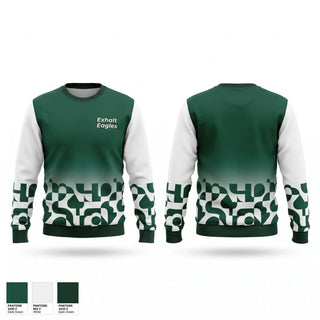 Crew Neck Sweatshirt, Exhalt Eagles, Cheer, Teamtime, Team time, sublimation, custom sports apparel, team uniforms, spirit wear, spiritwear, sports uniforms, custom shirts, team store, custom team store, fundraiser sports, apparel fundraiser