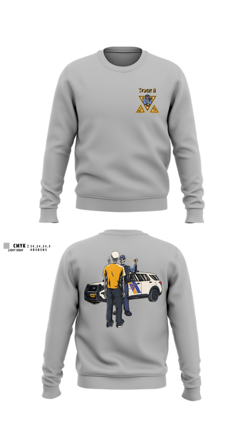 Crew Neck Sweatshirt, NJ State Police, Police, Teamtime, Team time, sublimation, custom sports apparel, team uniforms, spirit wear, spiritwear, sports uniforms, custom shirts, team store, custom team store, fundraiser sports, apparel fundraiser