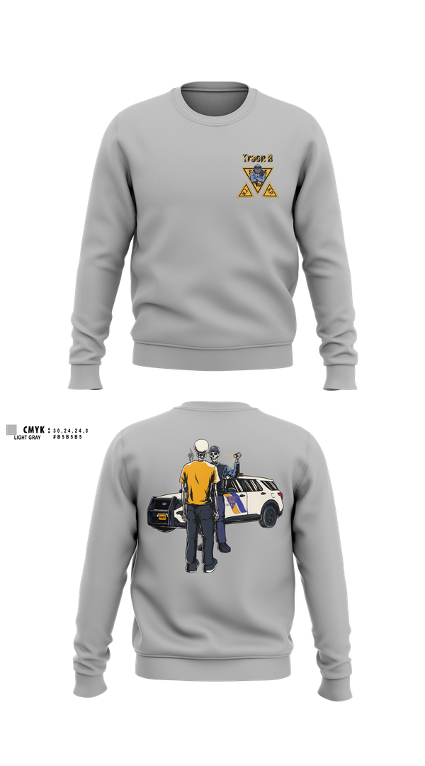 Crew Neck Sweatshirt, NJ State Police, Police, Teamtime, Team time, sublimation, custom sports apparel, team uniforms, spirit wear, spiritwear, sports uniforms, custom shirts, team store, custom team store, fundraiser sports, apparel fundraiser