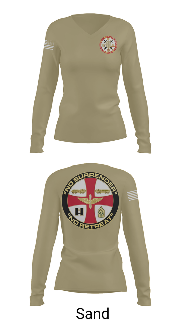 Womens Long Sleeve Vneck Shirt, Echo 2-501st GSAB, , Teamtime, Team time, sublimation, custom sports apparel, team uniforms, spirit wear, spiritwear, sports uniforms, custom shirts, team store, custom team store, fundraiser sports, apparel fundraiser