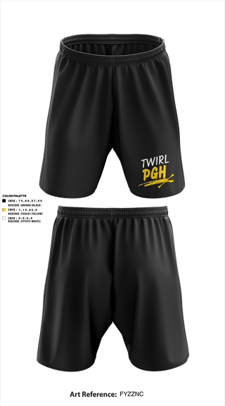 Athletic Shorts With Pockets, Twirl PGH, Spirit Store, Teamtime, Team time, sublimation, custom sports apparel, team uniforms, spirit wear, spiritwear, sports uniforms, custom shirts, team store, custom team store, fundraiser sports, apparel fundraiser