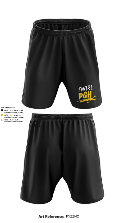 Twirl PGH 8143457 Athletic Shorts With Pockets - 3