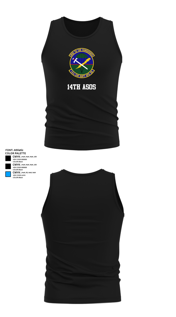 Tank Top, 14th ASOS, , Teamtime, Team time, sublimation, custom sports apparel, team uniforms, spirit wear, spiritwear, sports uniforms, custom shirts, team store, custom team store, fundraiser sports, apparel fundraiser