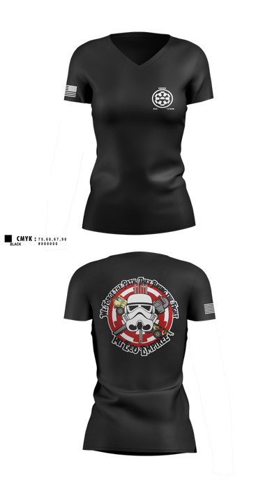 141 echo 27271231 Women's Short Sleeve V-neck Shirt - 1