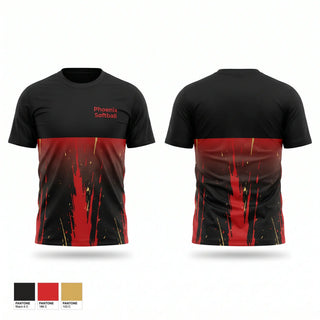 Short Sleeve Performance Shirt, Phoenix Softball, Softball, Teamtime, Team time, sublimation, custom sports apparel, team uniforms, spirit wear, spiritwear, sports uniforms, custom shirts, team store, custom team store, fundraiser sports, apparel fundraiser
