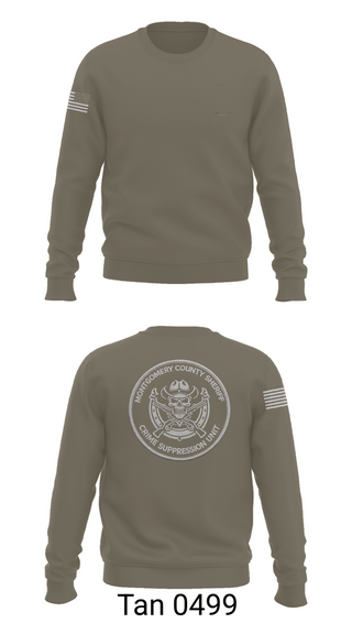 Crew Neck Sweatshirt, Montgomery county sheriff’s office, Police, Teamtime, Team time, sublimation, custom sports apparel, team uniforms, spirit wear, spiritwear, sports uniforms, custom shirts, team store, custom team store, fundraiser sports, apparel fundraiser