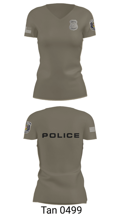 RRPD 85148430 Women's Short Sleeve V-neck Shirt - 65