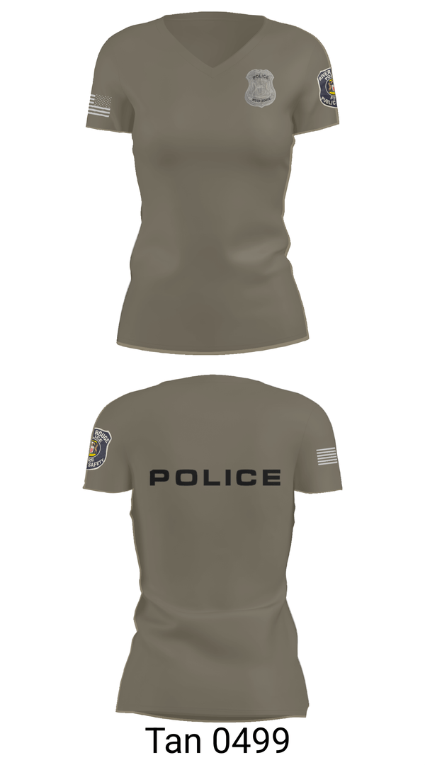 Womens Short Sleeve Vneck Shirt, RRPD, Police, Teamtime, Team time, sublimation, custom sports apparel, team uniforms, spirit wear, spiritwear, sports uniforms, custom shirts, team store, custom team store, fundraiser sports, apparel fundraiser