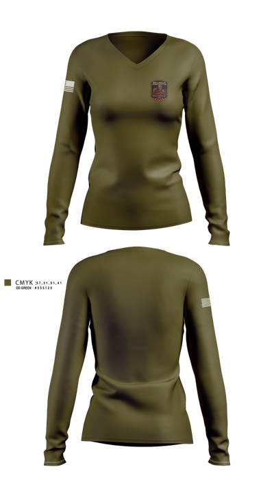 Wellsville TRT 21200750 Women's Long Sleeve V-neck Shirt - 1
