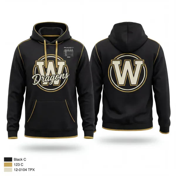Hoodie, Wenonah Lady Dragons, Women's Soccer, Teamtime, Team time, sublimation, custom sports apparel, team uniforms, spirit wear, spiritwear, sports uniforms, custom shirts, team store, custom team store, fundraiser sports, apparel fundraiser