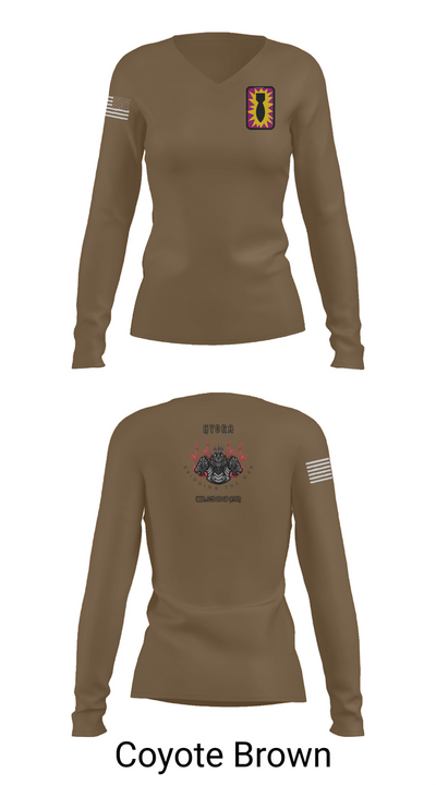 HHD, 52ND EOD GP 26813133 Women's Long Sleeve V-neck Shirt - 17