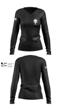 330th MP Co 57872440 Women's Long Sleeve V-neck Shirt - 2
