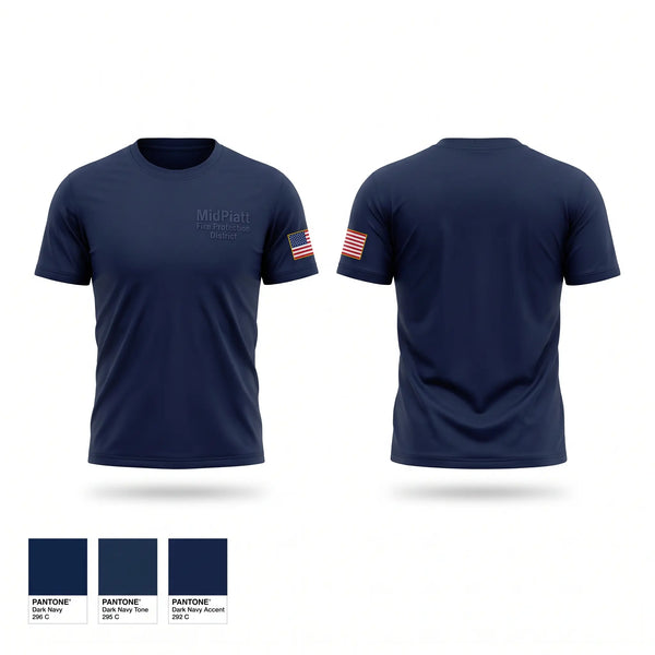 Short Sleeve Performance Shirt, Mid-Piatt Fire Protection District, Fire Department, Teamtime, Team time, sublimation, custom sports apparel, team uniforms, spirit wear, spiritwear, sports uniforms, custom shirts, team store, custom team store, fundraiser sports, apparel fundraiser