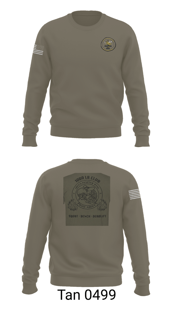 Crew Neck Sweatshirt, 180th fighter wing, Air Force, Teamtime, Team time, sublimation, custom sports apparel, team uniforms, spirit wear, spiritwear, sports uniforms, custom shirts, team store, custom team store, fundraiser sports, apparel fundraiser