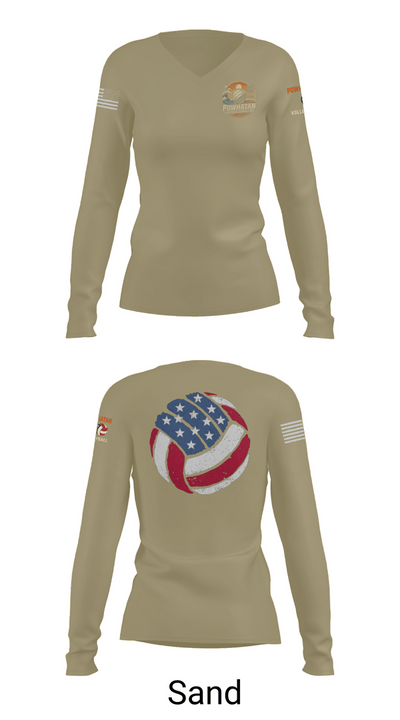 VB 20195801 Women's Long Sleeve V-neck Shirt - 97
