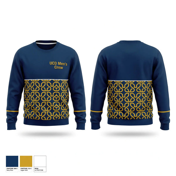 Crew Neck Sweatshirt, UCD Men’s Crew, Spirit Store, Teamtime, Team time, sublimation, custom sports apparel, team uniforms, spirit wear, spiritwear, sports uniforms, custom shirts, team store, custom team store, fundraiser sports, apparel fundraiser