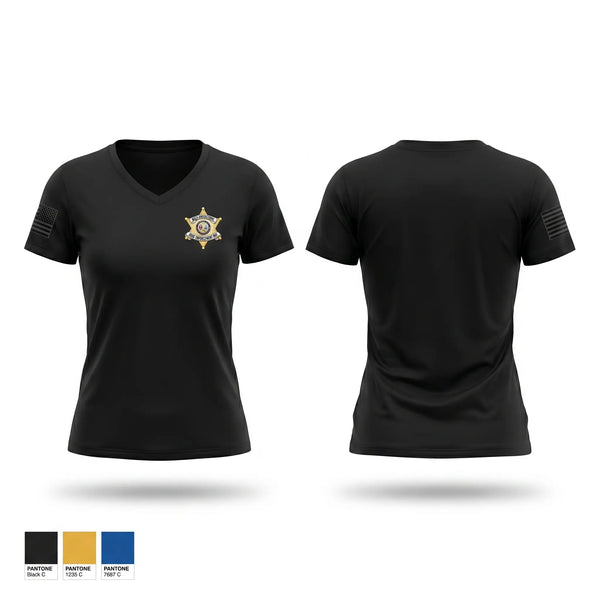Womens Short Sleeve Vneck Shirt, Greenville County Multi-Jurisdictional Drug Enforcement Unit, Police, Teamtime, Team time, sublimation, custom sports apparel, team uniforms, spirit wear, spiritwear, sports uniforms, custom shirts, team store, custom team store, fundraiser sports, apparel fundraiser