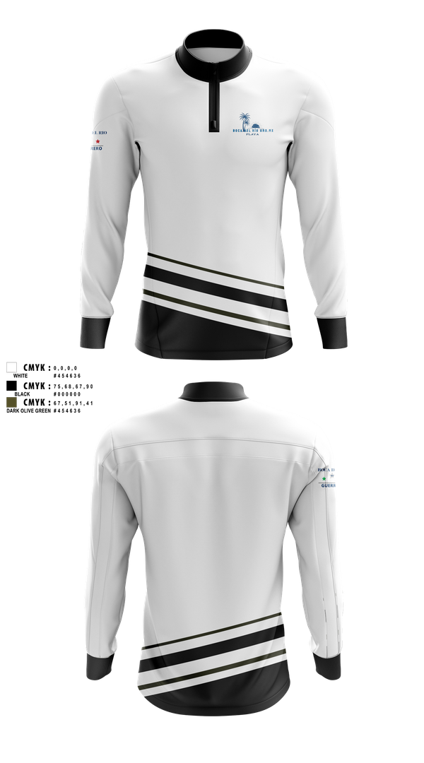 Quarter Zip Jacket, Playa Boca del Rio Gro.Mx, Golf, Teamtime, Team time, sublimation, custom sports apparel, team uniforms, spirit wear, spiritwear, sports uniforms, custom shirts, team store, custom team store, fundraiser sports, apparel fundraiser