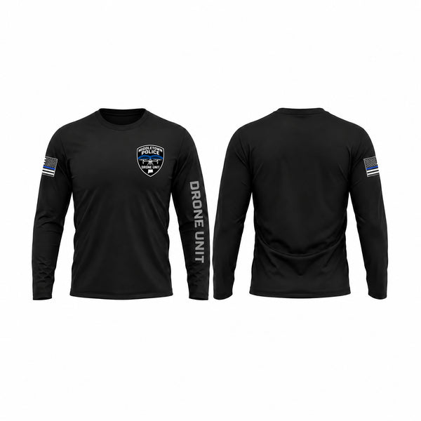 Long Sleeve Performance Shirt, Middletown Police Department Drone Unit, Police, Teamtime, Team time, sublimation, custom sports apparel, team uniforms, spirit wear, spiritwear, sports uniforms, custom shirts, team store, custom team store, fundraiser sports, apparel fundraiser