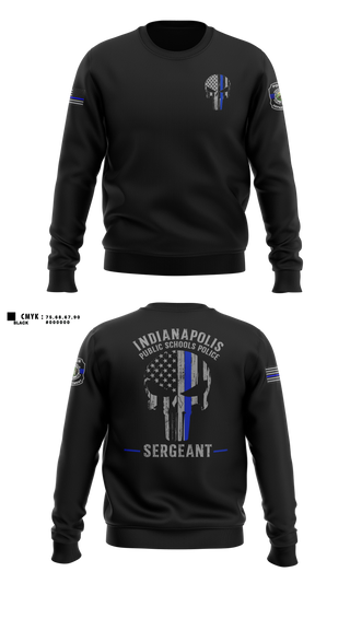 Crew Neck Sweatshirt, IPSPD, Police, Teamtime, Team time, sublimation, custom sports apparel, team uniforms, spirit wear, spiritwear, sports uniforms, custom shirts, team store, custom team store, fundraiser sports, apparel fundraiser