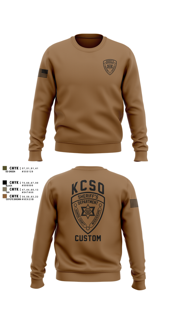 Crew Neck Sweatshirt, Kemper County Sheriff’s Office, Police, Teamtime, Team time, sublimation, custom sports apparel, team uniforms, spirit wear, spiritwear, sports uniforms, custom shirts, team store, custom team store, fundraiser sports, apparel fundraiser