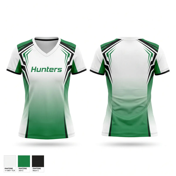 Womens Short Sleeve Vneck Shirt, Hunters, Men's Soccer, Teamtime, Team time, sublimation, custom sports apparel, team uniforms, spirit wear, spiritwear, sports uniforms, custom shirts, team store, custom team store, fundraiser sports, apparel fundraiser