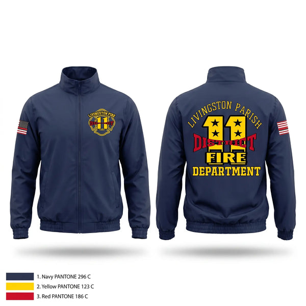 Windbreaker, Livingston parish fire district 11, Fire Department, Teamtime, Team time, sublimation, custom sports apparel, team uniforms, spirit wear, spiritwear, sports uniforms, custom shirts, team store, custom team store, fundraiser sports, apparel fundraiser