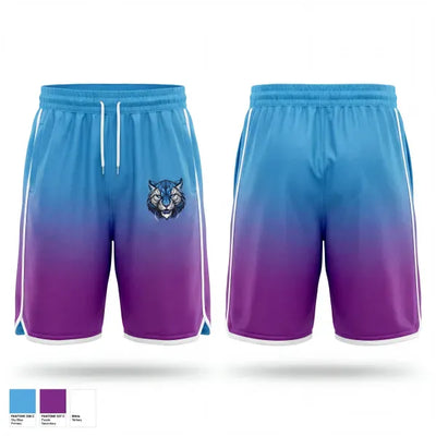 Surry County Wildcats 39362441 Mens Reversible Basketball Shorts - 1