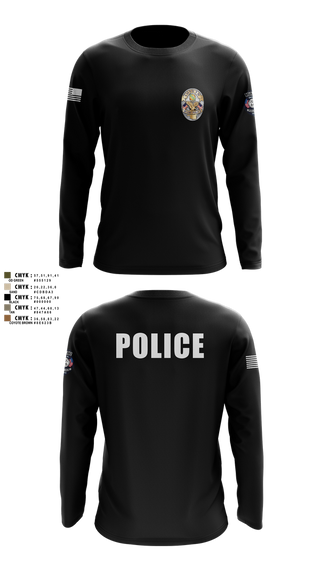 Long Sleeve Performance Shirt, Miami Police Department, , Teamtime, Team time, sublimation, custom sports apparel, team uniforms, spirit wear, spiritwear, sports uniforms, custom shirts, team store, custom team store, fundraiser sports, apparel fundraiser