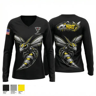 Womens Long Sleeve Vneck Shirt, PPB NRT/Bike Squad, Police, Teamtime, Team time, sublimation, custom sports apparel, team uniforms, spirit wear, spiritwear, sports uniforms, custom shirts, team store, custom team store, fundraiser sports, apparel fundraiser