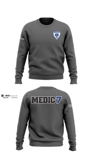 Crew Neck Sweatshirt, Coudersport Ems, EMS/EMT, Teamtime, Team time, sublimation, custom sports apparel, team uniforms, spirit wear, spiritwear, sports uniforms, custom shirts, team store, custom team store, fundraiser sports, apparel fundraiser
