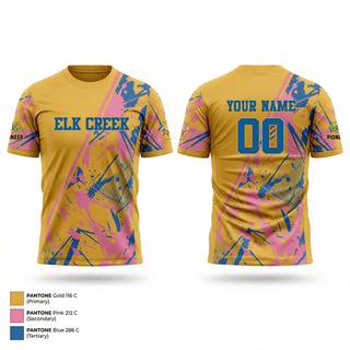 Soft Poly Tee Cotton Like Feel, Elm Creek, Softball, Teamtime, Team time, sublimation, custom sports apparel, team uniforms, spirit wear, spiritwear, sports uniforms, custom shirts, team store, custom team store, fundraiser sports, apparel fundraiser